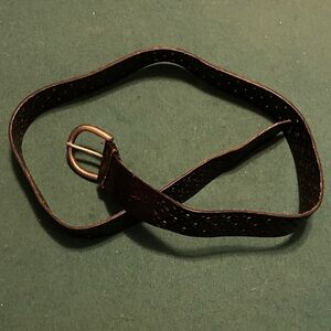 American Eagle Outfitters Dark Brown Perforated Belt